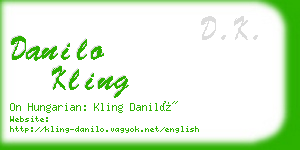 danilo kling business card